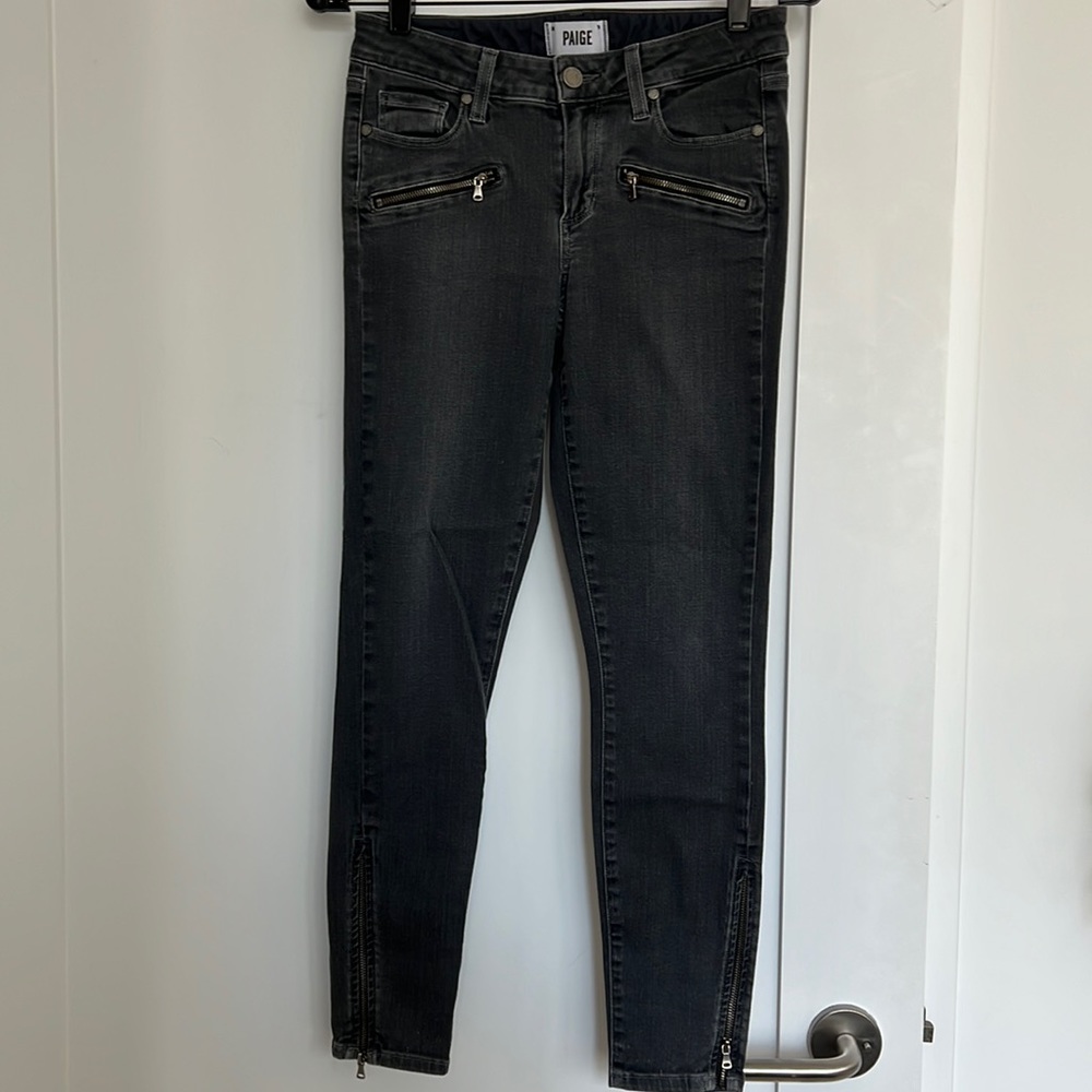 Paige Jane Zip Ankle Jeans - SZ 27